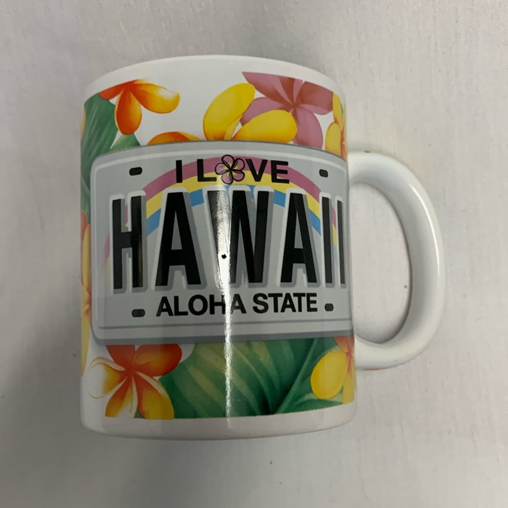 Hawaii Coffee Mug I Love Hawaii Aloha State Travel Souvenir